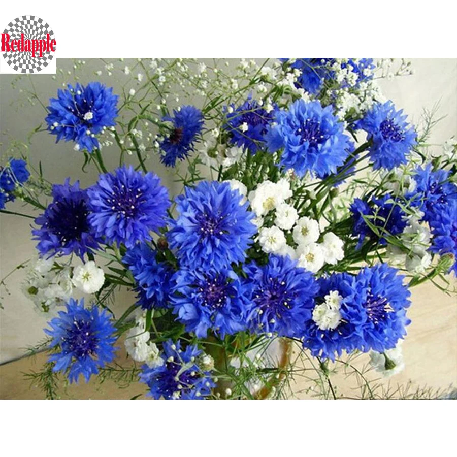 blue cornflower rhinestone 3d beaded embroidery fresh floral view diy diamond painting cross stitch set needlework home decor
blue cornflower rhinestone 3d beaded embroidery fresh floral view diy diamond painting cross stitch set needlework home decor