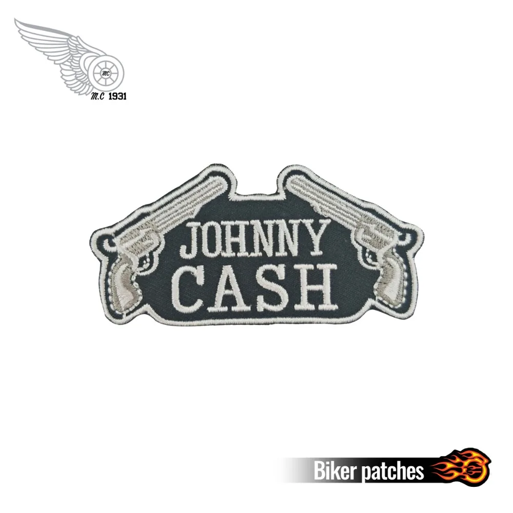 Custom Design Logo Name JOHNNY CASH DOUBLE GUNS PATCH Iron On T-shit Cap Bag DIY Embroidery Badge
Custom Design Logo Name JOHNNY CASH DOUBLE GUNS PATCH Iron On T-shit Cap Bag DIY Embroidery Badge