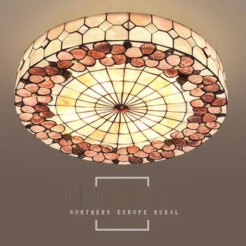 Mediterranean Rural E27 30/40/50cm Round Shell HandmadeTiffany Ceiling Lamps For Living Room Light Fixture
Mediterranean Rural E27 30/40/50cm Round Shell HandmadeTiffany Ceiling Lamps For Living Room Light Fixture