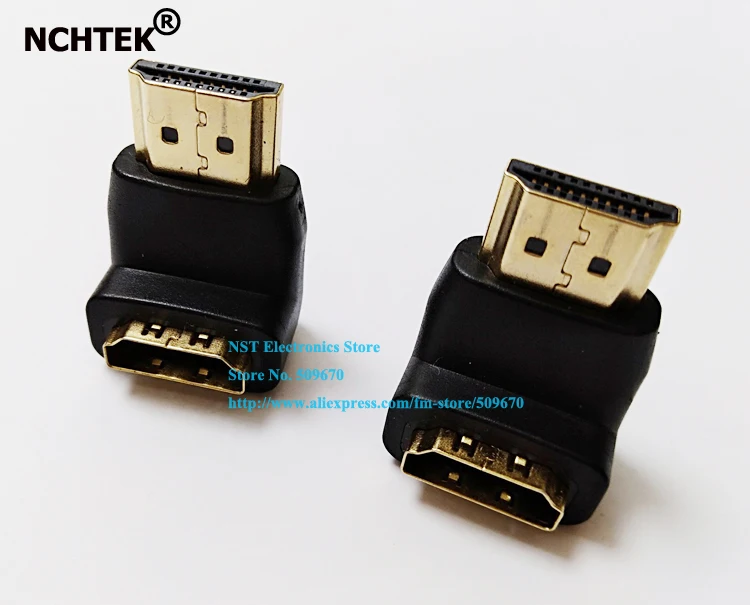NCHTEK Golden Plated 90 Degree Right Angled type HDMI Male to Female Adapter/Free Shipping/2PCS
NCHTEK Golden Plated 90 Degree Right Angled type HDMI Male to Female Adapter/Free Shipping/2PCS