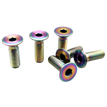 Titanium Bolt for Headset Climbing M6 x15-55mm Ti Bolts Countersunk Flat Headed Hexagon Socket Gold Ti Screws Ti Fastener 4/6pcs
Titanium Bolt for Headset Climbing M6 x15-55mm Ti Bolts Countersunk Flat Headed Hexagon Socket Gold Ti Screws Ti Fastener 4/6pcs