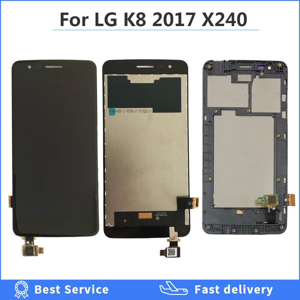 X240 LCD For LG K8 2017 Display with Frame Touch Screen for LG K8 X240 lcd Digitizer Assembly Replacement Parts 5.0 inch screen
X240 LCD For LG K8 2017 Display with Frame Touch Screen for LG K8 X240 lcd Digitizer Assembly Replacement Parts 5.0 inch screen