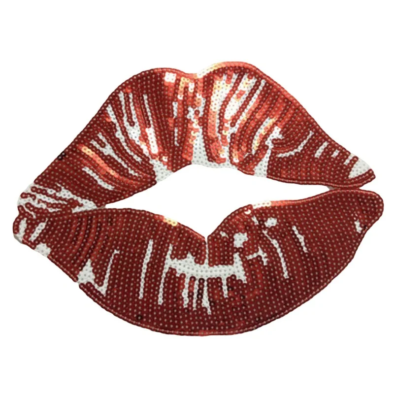 Sexy Big Red Lips Sequins Patches Applique iron on Embroidered for Clothes Sticker Diy Party decororation supplies 2018 New
Sexy Big Red Lips Sequins Patches Applique iron on Embroidered for Clothes Sticker Diy Party decororation supplies 2018 New