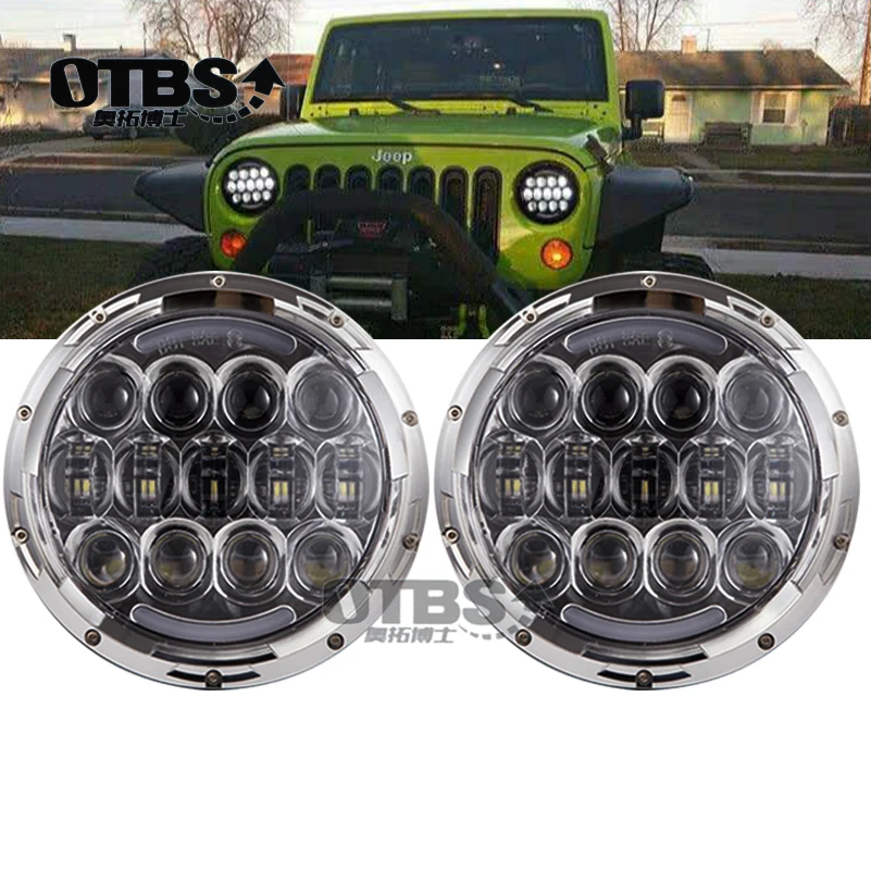 OTBS 7Inch 105W LED Headlight Hi/Lo Beam DRL/Turn Signal light For Jeep Wrangler Land Rover Defender Lada 4x4 urban Niva 12V
OTBS 7Inch 105W LED Headlight Hi/Lo Beam DRL/Turn Signal light For Jeep Wrangler Land Rover Defender Lada 4x4 urban Niva 12V