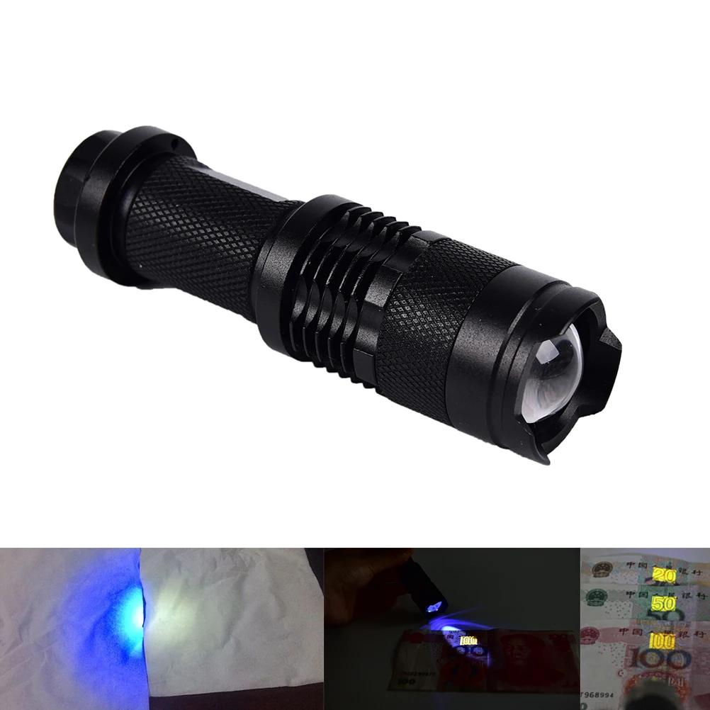 1PC Led UV Flashlight Torch Light Ultra Violet Light Blacklight UV Lamp Battery For Marker Checker Detection
1PC Led UV Flashlight Torch Light Ultra Violet Light Blacklight UV Lamp Battery For Marker Checker Detection