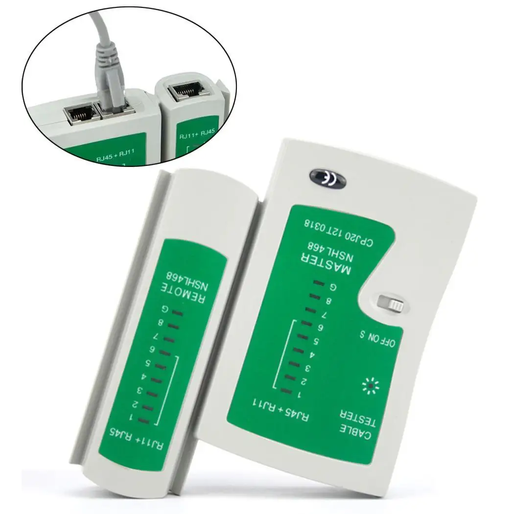 Professional Network Cable Tester RJ45 RJ11 RJ12 CAT5 UTP LAN Cable Tester Detector Remote Test Tools Networking Ethernet
Professional Network Cable Tester RJ45 RJ11 RJ12 CAT5 UTP LAN Cable Tester Detector Remote Test Tools Networking Ethernet