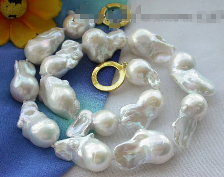 z3519 17" 30mm WHITE BAROQUE KESHI REBORN PEARL NECKLACE^^^@^Noble style Natural Fine jewe FREE SHIPPING
z3519 17" 30mm WHITE BAROQUE KESHI REBORN PEARL NECKLACE^^^@^Noble style Natural Fine jewe FREE SHIPPING