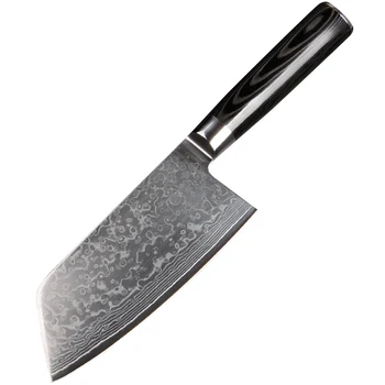 GHL VG10 Damascus Steel Chinese Chopping Knife Chef Knife Ceaver Knife Peeling Kitchen knives with Micarta Handle Cooking Tool
GHL VG10 Damascus Steel Chinese Chopping Knife Chef Knife Ceaver Knife Peeling Kitchen knives with Micarta Handle Cooking Tool