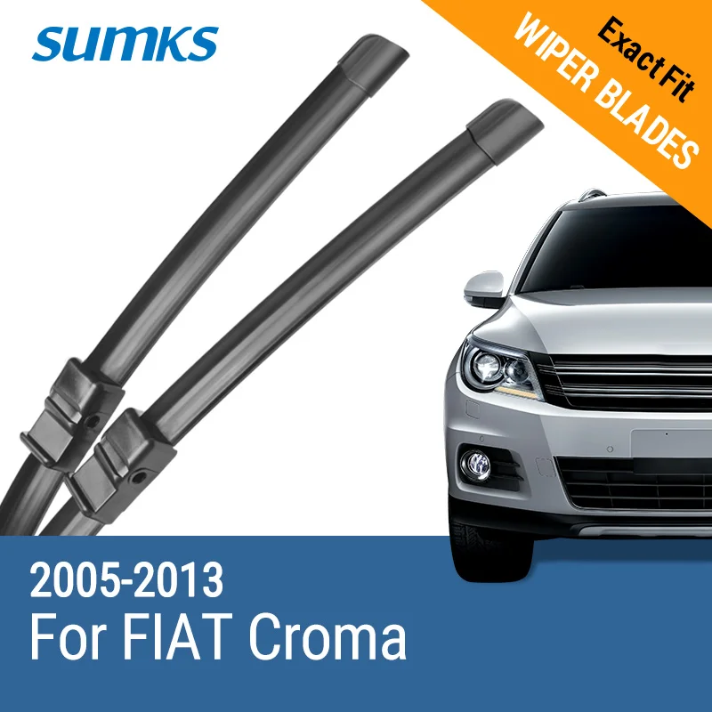 SUMKS Wiper Blades for FIAT Croma 24"&17" Fit Side Pin Arms 2005 2006 2007 2008 2009 2010 2011 2012 2013
SUMKS Wiper Blades for FIAT Croma 24"&17" Fit Side Pin Arms 2005 2006 2007 2008 2009 2010 2011 2012 2013