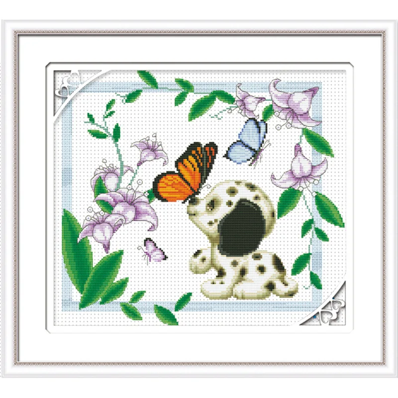 Cartoon Dog Counted Cross Stitch Embroidery Patterns Kits 11CT DMC Printed On Canvas Painting DIY Needlework Wall Home Decor
Cartoon Dog Counted Cross Stitch Embroidery Patterns Kits 11CT DMC Printed On Canvas Painting DIY Needlework Wall Home Decor