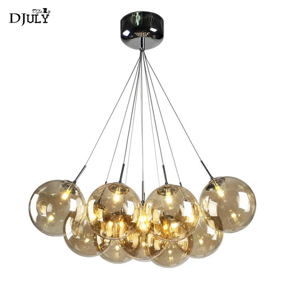 nordic Smoke gray glass ball Multiple heads pendant lights home deco luminaire design living room stairs hanging lamp fixtures
nordic Smoke gray glass ball Multiple heads pendant lights home deco luminaire design living room stairs hanging lamp fixtures