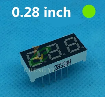 0.28 inch Pure green LED Display 3 Bit Digital Tube 0.28" 0.28in Common anode 7 Segment display
0.28 inch Pure green LED Display 3 Bit Digital Tube 0.28" 0.28in Common anode 7 Segment display