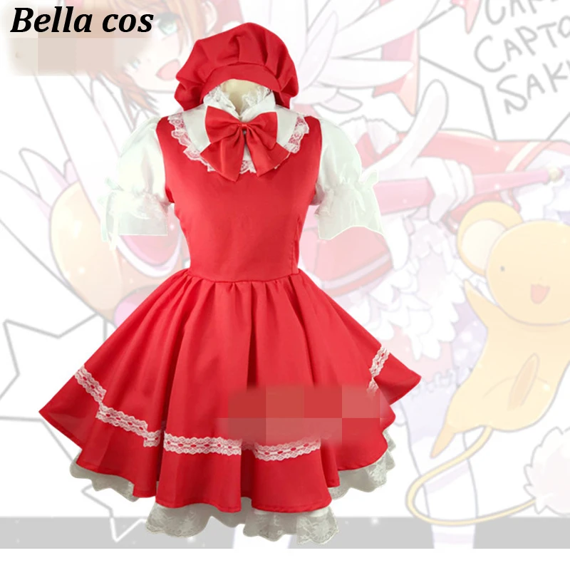 Card Captor op2 KINOMOTO SAKURA cosplay costume red Lolita battle dress uniform Carnival Halloween dresses Anime clothes outfits
Card Captor op2 KINOMOTO SAKURA cosplay costume red Lolita battle dress uniform Carnival Halloween dresses Anime clothes outfits