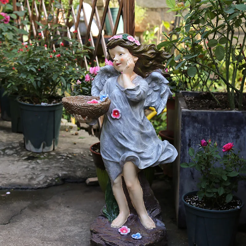 Garden Decoration Courtyard Decor Angel Girl Holding A Basket Garden Park Landscape Outdoor Landscape Sculpture Resin Sculpture
Garden Decoration Courtyard Decor Angel Girl Holding A Basket Garden Park Landscape Outdoor Landscape Sculpture Resin Sculpture