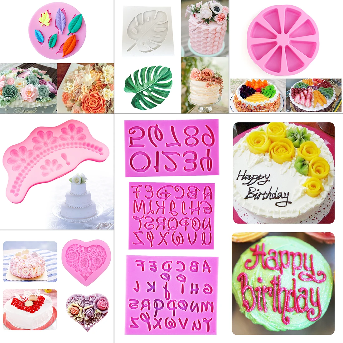 Cake Stencils 1PC 3D Leaves Tire Heart Lips Shape Chocolate Silicone Soap Mold Fondant Decorating Tool Cozinha Baking
Cake Stencils 1PC 3D Leaves Tire Heart Lips Shape Chocolate Silicone Soap Mold Fondant Decorating Tool Cozinha Baking