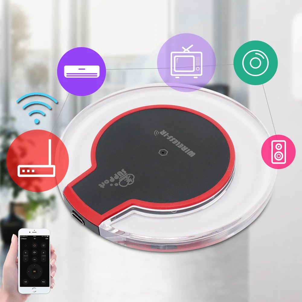 WIFI intelligent remote control IR Switch 360degree Smart Home Automation Smart Life app sensor Universal home appliances TV air
WIFI intelligent remote control IR Switch 360degree Smart Home Automation Smart Life app sensor Universal home appliances TV air