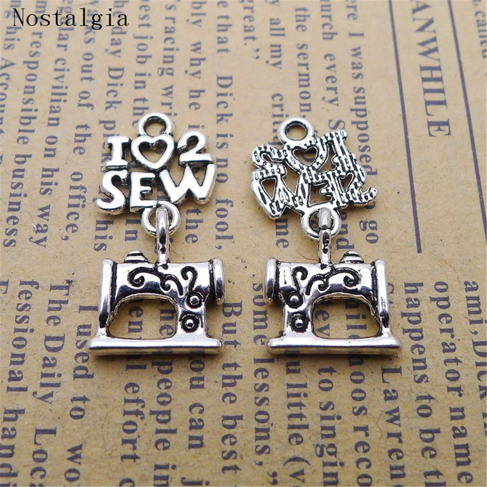 10PCS Tibetan Silver Letter I Love To Sew Charms For Necklace Bracelet Vintage Dangle Diy Metal Sewing Machine Pendants Jewelry
10PCS Tibetan Silver Letter I Love To Sew Charms For Necklace Bracelet Vintage Dangle Diy Metal Sewing Machine Pendants Jewelry