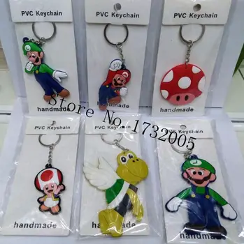 New 20 pcs Super Mario PVC Silicagel Key Chains DIY Metal Key Ring For Gifts Free Shipping FY17
New 20 pcs Super Mario PVC Silicagel Key Chains DIY Metal Key Ring For Gifts Free Shipping FY17