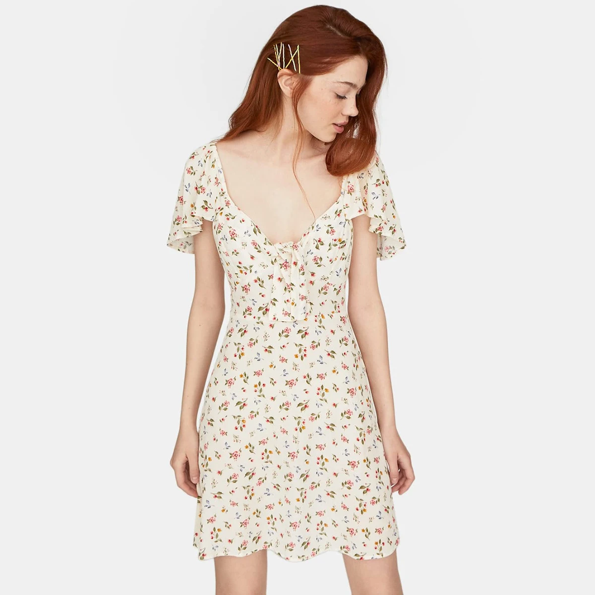 Jastie Short Ruffle Dress Open Back Sexy Mini Dresses Floral Print Boho Dress Bow V-Neck Short Sleeve Summer Dress Women Vestido
Jastie Short Ruffle Dress Open Back Sexy Mini Dresses Floral Print Boho Dress Bow V-Neck Short Sleeve Summer Dress Women Vestido
