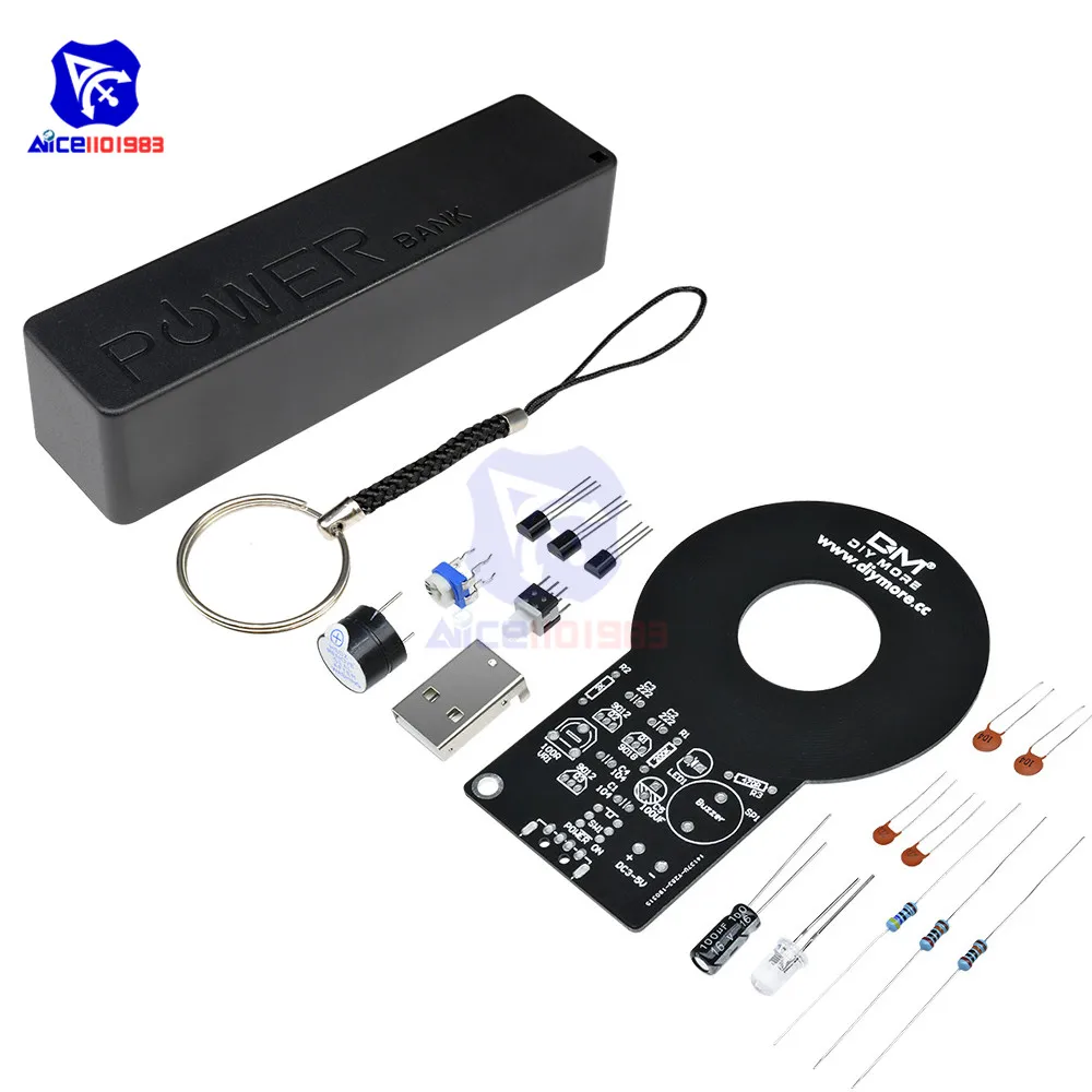 DIY Metal Detector Kit Electronic Kit DC 3V-5V 60mm Non-contact Sensor Board Metal Detector Educated Kit 6 Color Power Bank Case
DIY Metal Detector Kit Electronic Kit DC 3V-5V 60mm Non-contact Sensor Board Metal Detector Educated Kit 6 Color Power Bank Case