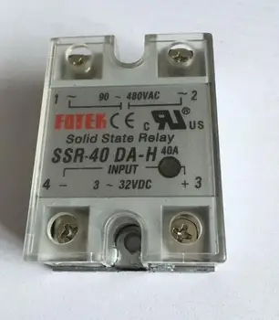 5pcs 90-480VAC to 3-32VDC 40A SSR-40DA-H Solid State Relay Module with Plastic Cover
5pcs 90-480VAC to 3-32VDC 40A SSR-40DA-H Solid State Relay Module with Plastic Cover