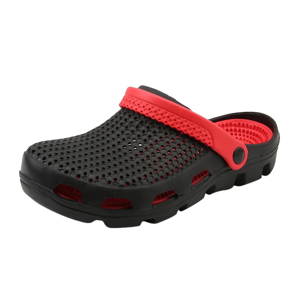 SAGACE Fashion Casual Breathable Comfortable Sewing Summer men's Baotou half-foot Shoes non-slip Openwork Beach Hole Slippers
SAGACE Fashion Casual Breathable Comfortable Sewing Summer men's Baotou half-foot Shoes non-slip Openwork Beach Hole Slippers