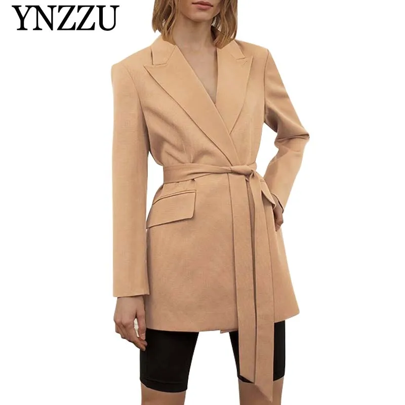 Elegant Camel Mid-Long Blazer Women 2019 New Spring Notched Collar Office Lady Suit Coat Autumn Jacket Women with Sashes AO937
Elegant Camel Mid-Long Blazer Women 2019 New Spring Notched Collar Office Lady Suit Coat Autumn Jacket Women with Sashes AO937