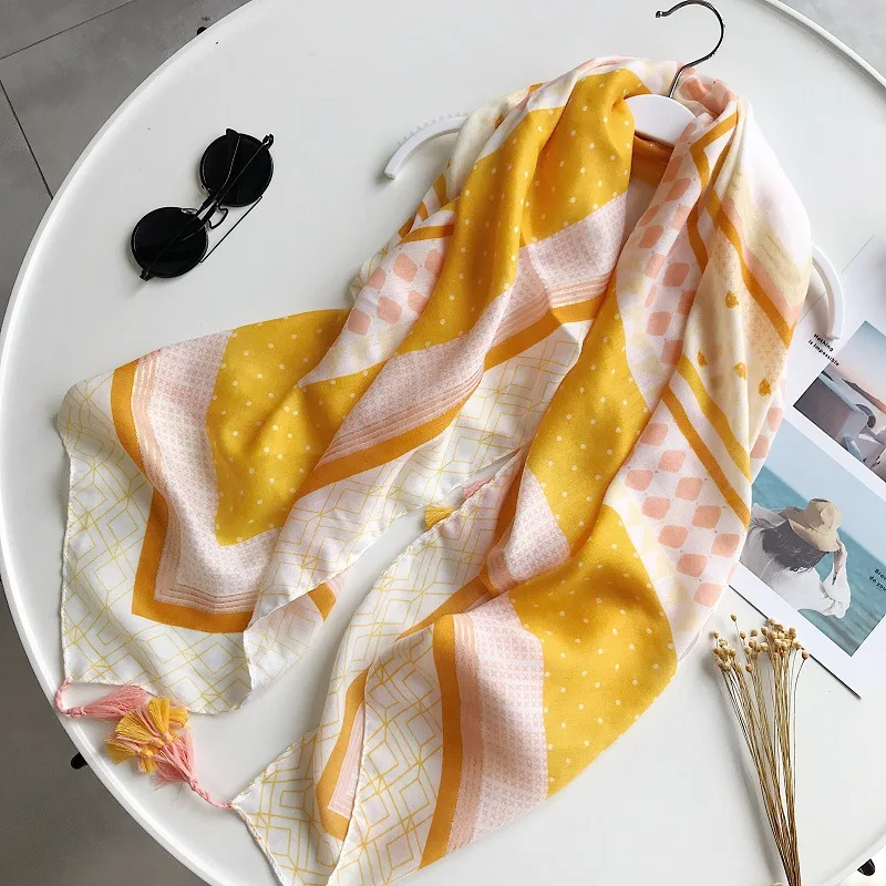 2019 Fashion Geometry Tassel Bandana Scarves And Shawls Polka Square Scarf Wrap Hijab Muffler Wholesale 10pcs/lot Free Shipping
2019 Fashion Geometry Tassel Bandana Scarves And Shawls Polka Square Scarf Wrap Hijab Muffler Wholesale 10pcs/lot Free Shipping