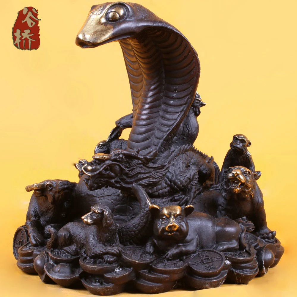 Bronze sculpture, copper crafts decoration zodiac snake zodiac animal buddha bronze sculpture, decoration
Bronze sculpture, copper crafts decoration zodiac snake zodiac animal buddha bronze sculpture, decoration