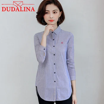 DUDALINA NEW Women Long Sleeve Long Shirt Fashion Casual 100% Cotton Women Shirt Laple Big Size Long Sleeve Shirt Size S-4XL
DUDALINA NEW Women Long Sleeve Long Shirt Fashion Casual 100% Cotton Women Shirt Laple Big Size Long Sleeve Shirt Size S-4XL