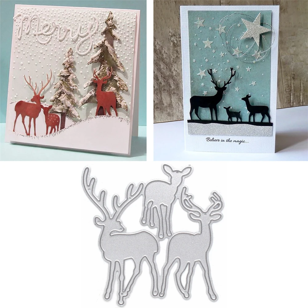 3PCS/Set Elk Cutting Dies Deer Metal Dies Cutting For Scrapbooking DIY Album Photo Decor Embossing Stencil New DC-048
3PCS/Set Elk Cutting Dies Deer Metal Dies Cutting For Scrapbooking DIY Album Photo Decor Embossing Stencil New DC-048