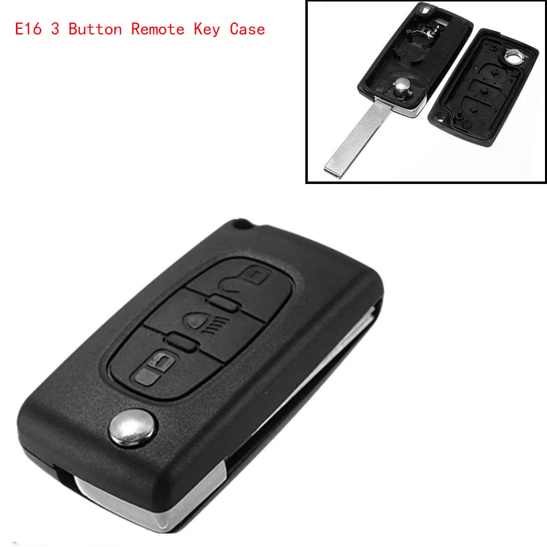 3 Button Flip Folding Remote Key Fob Case for Citroen C2 C3 C4 C5 C6 Picasso Key Protective Cover with Battery Holder
3 Button Flip Folding Remote Key Fob Case for Citroen C2 C3 C4 C5 C6 Picasso Key Protective Cover with Battery Holder