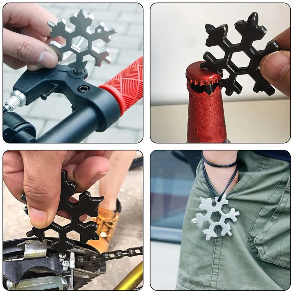 15-in-1 Snowflake Shape Screwdriver Multi-function Bicycle Repair Tools Outdoor Portable Octagon Wrench Available Key Chain
15-in-1 Snowflake Shape Screwdriver Multi-function Bicycle Repair Tools Outdoor Portable Octagon Wrench Available Key Chain