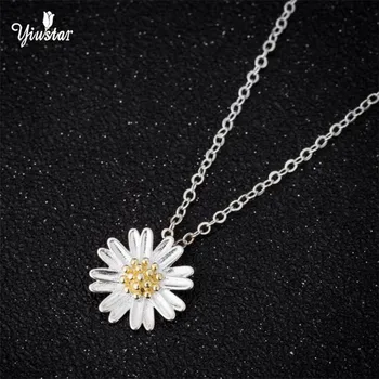 yiustar Silver Daisies Necklaces &Pendants For Women Gerbera Chrysanthemum Necklace Daisy Necklace Jewelry Collar Colar de Plata
yiustar Silver Daisies Necklaces &Pendants For Women Gerbera Chrysanthemum Necklace Daisy Necklace Jewelry Collar Colar de Plata