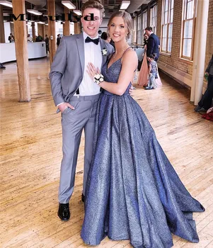Mbcullyd Gorgeous Sequined A-line Prom Dresses Long 2019 Sexy Deep V Neck Backless Evening Dress Pageant Formal Gown Custom Made
Mbcullyd Gorgeous Sequined A-line Prom Dresses Long 2019 Sexy Deep V Neck Backless Evening Dress Pageant Formal Gown Custom Made