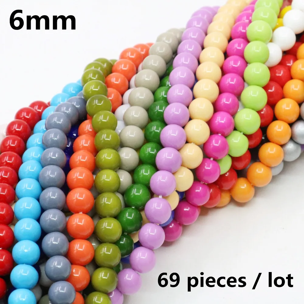 Wholesale 27 Colors Multicolor Baking Paint Shell Pearl Glass 6mm Loose Beads Diy Jewelry Spacers Findings Girls'Gifts 16inch
Wholesale 27 Colors Multicolor Baking Paint Shell Pearl Glass 6mm Loose Beads Diy Jewelry Spacers Findings Girls'Gifts 16inch