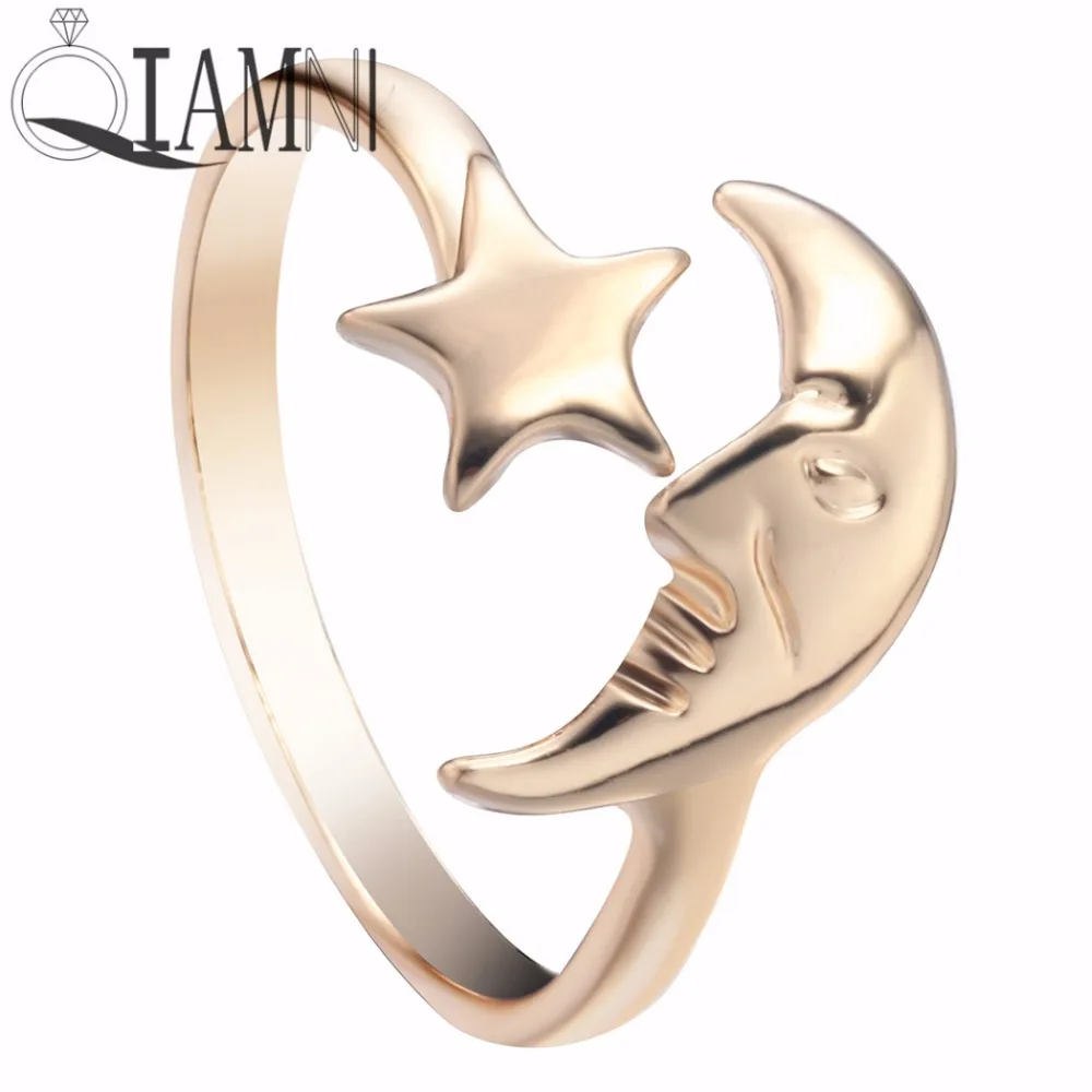 QIAMNI Elegant Crescent Moon Adjustable Ring Sweet Jewelry Gift for Women and Girls Cool Vintage Fashion Adjustable Ring Jewelry
QIAMNI Elegant Crescent Moon Adjustable Ring Sweet Jewelry Gift for Women and Girls Cool Vintage Fashion Adjustable Ring Jewelry