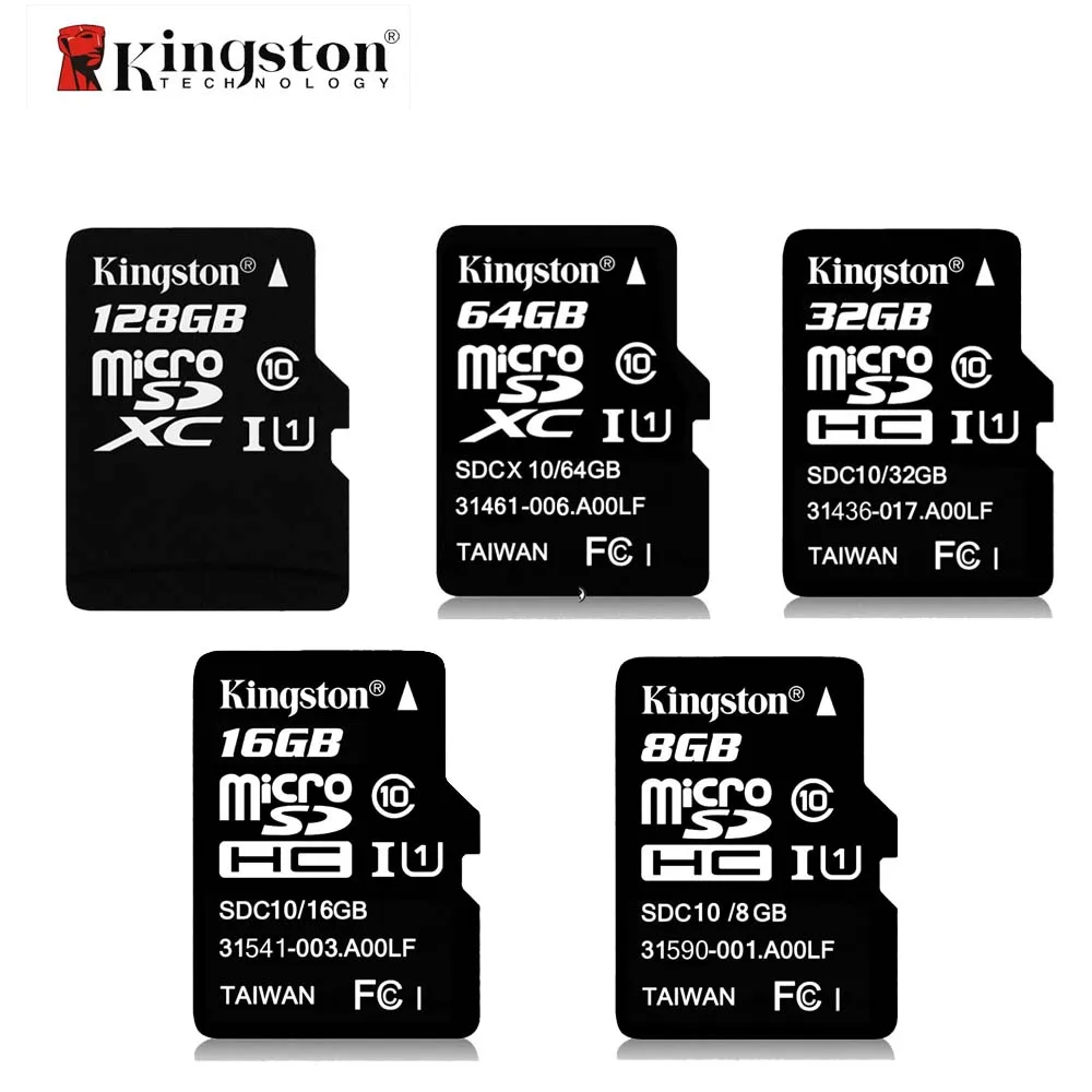 

Kingston Class 10 Memory Card 8GB 16GB 32GB 64GB 128GB Micro SD Card 32G TF Card Microsd SDHC SDXC 48M/S With Adapter And Reader