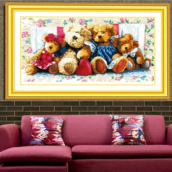 Cross stitch,Sets For Embroidery kits, DIY DMC family of bears picture Patterns Counted Cross-Stitching,Christmas art
Cross stitch,Sets For Embroidery kits, DIY DMC family of bears picture Patterns Counted Cross-Stitching,Christmas art