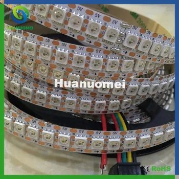 5V 144LEDs 144Pixels addressable WS2813 magic digital dream color rgb led strip light, 2M/roll, White PCB, Non-waterproof IP20
5V 144LEDs 144Pixels addressable WS2813 magic digital dream color rgb led strip light, 2M/roll, White PCB, Non-waterproof IP20