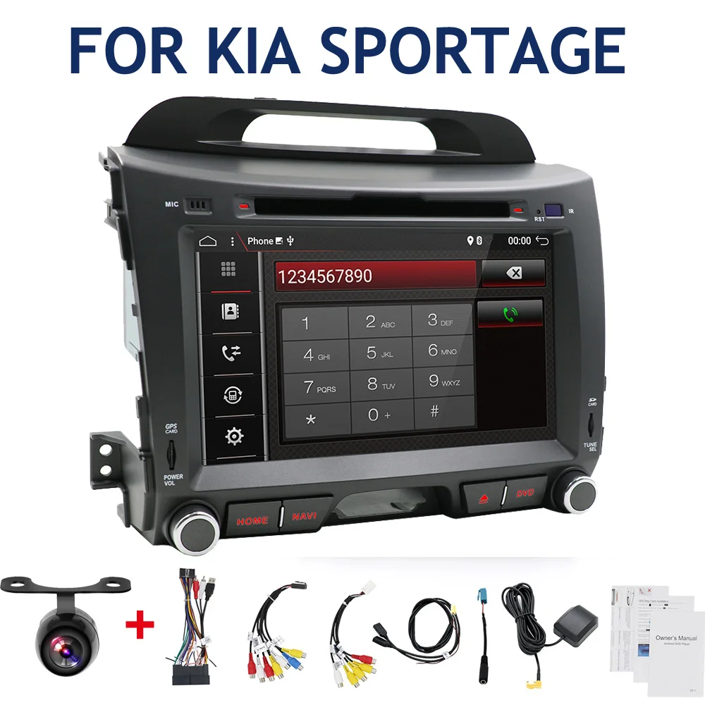 Автомагнитола Bosion 4 ядра 2 din android 10 для kia sportage 2009 2011 2013 2014 2015|Мультимедиаплеер авто|