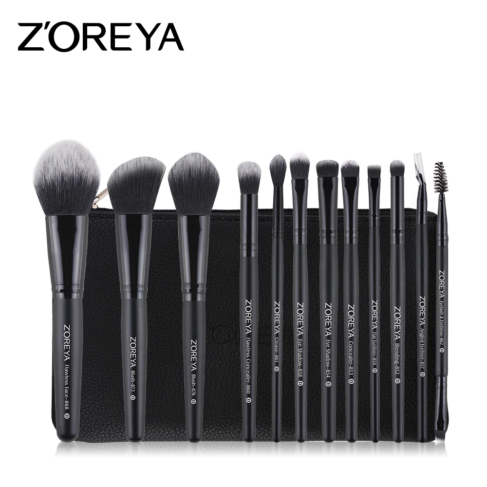 ZOREYA Makeup Brushes 12pcs Make Up Brush Set Powder Blush Eye Shadow Concealer Blending Brush As Essential Cosmetic Tool
ZOREYA Makeup Brushes 12pcs Make Up Brush Set Powder Blush Eye Shadow Concealer Blending Brush As Essential Cosmetic Tool