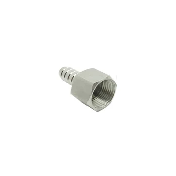 304 Stainless Steel 1/4" BSP Female Thread x 14mm Hose Barb Nipple High Pressure CNC Pipe Fitting Connector For Water Air Oil
304 Stainless Steel 1/4" BSP Female Thread x 14mm Hose Barb Nipple High Pressure CNC Pipe Fitting Connector For Water Air Oil