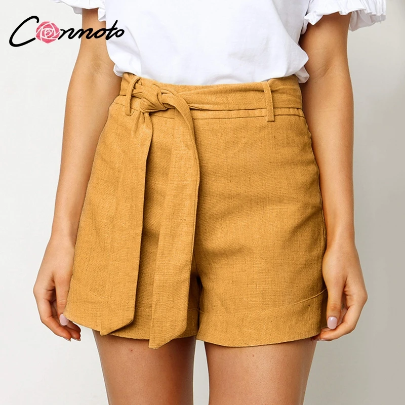 Conmoto Solid Color Shorts Women Summer Casual Holiday Sashes Thin Shorts Female High Waist Stylish Shorts
Conmoto Solid Color Shorts Women Summer Casual Holiday Sashes Thin Shorts Female High Waist Stylish Shorts