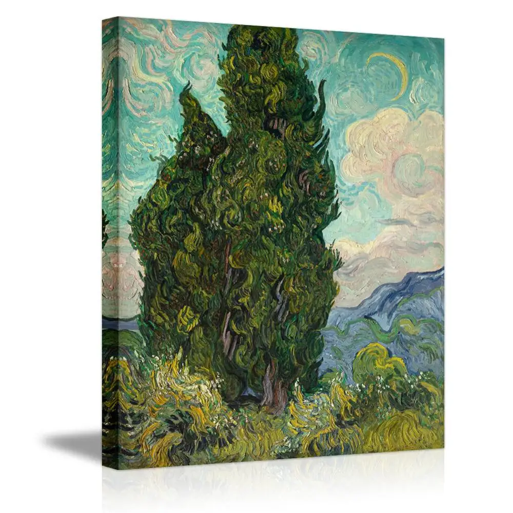 Van Gogh Two Cypress Trees Wall Art Canvas Painting Home Decoration For Bedroom Living Room Landscape Painting Calligraphy
Van Gogh Two Cypress Trees Wall Art Canvas Painting Home Decoration For Bedroom Living Room Landscape Painting Calligraphy