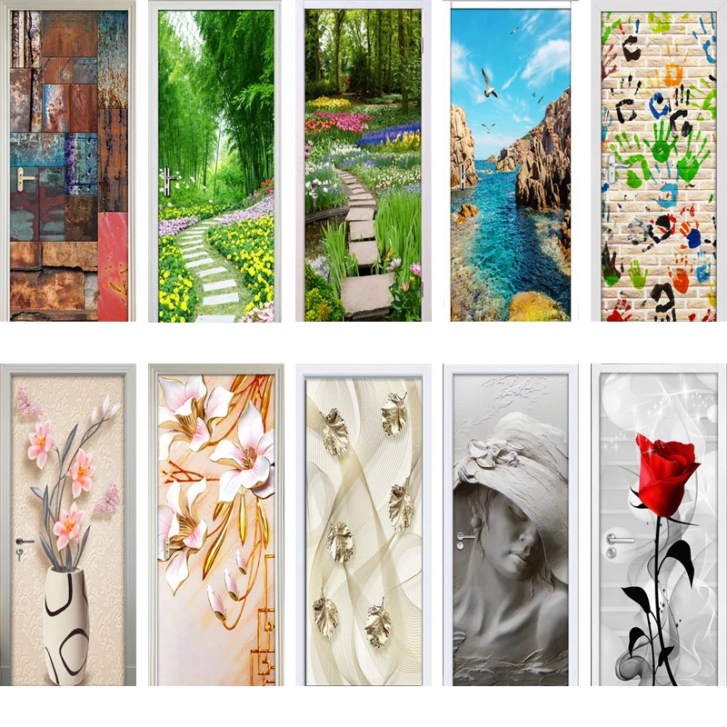 3D Door Sticker Door Wrap Wall Sticker Mural Wallpaper Poster Self Adhesive PVC Removable Waterproof Door Decal Home Decor
3D Door Sticker Door Wrap Wall Sticker Mural Wallpaper Poster Self Adhesive PVC Removable Waterproof Door Decal Home Decor