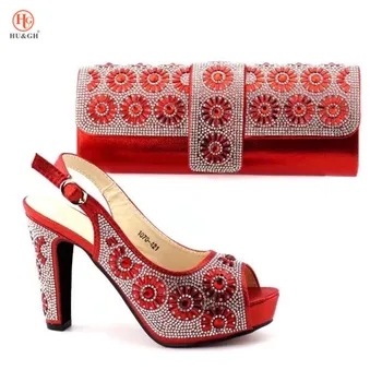 Red Color Italian Shoe With Matching Bags Set For Party In Women African Decorated With Rhinestone Shoes And Bag Set For Wedding
Red Color Italian Shoe With Matching Bags Set For Party In Women African Decorated With Rhinestone Shoes And Bag Set For Wedding