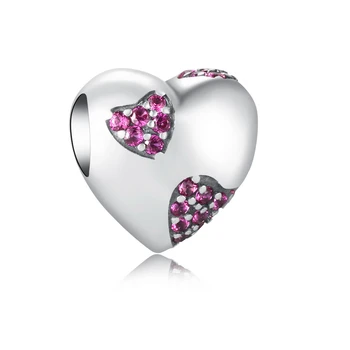 ZMZY Cute Love Heart Charms with Crystal CZ 925 Silver Beads fit Original Pandora Bracelet diy Women Jewelry Making
ZMZY Cute Love Heart Charms with Crystal CZ 925 Silver Beads fit Original Pandora Bracelet diy Women Jewelry Making