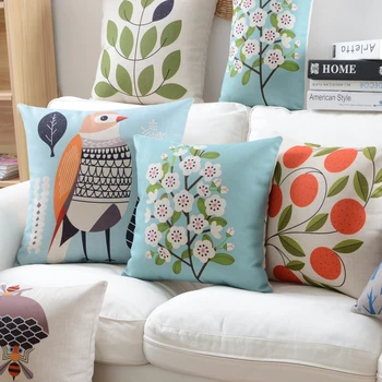 Nordic Style Pillow Cover Bird Flower Home Decor Cushion Cover Linen Cotton Pillowcase Pillowsham Decorative Throw Pillows 17"
Nordic Style Pillow Cover Bird Flower Home Decor Cushion Cover Linen Cotton Pillowcase Pillowsham Decorative Throw Pillows 17"