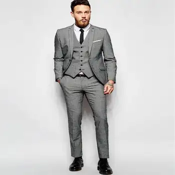 Custom Made Suits For Men Wedding Groom Men Suit Tuxedos Mens Terno Masculino Blazers For Man 3 Pieces (Jacket+Pant+Vest+Tie)
Custom Made Suits For Men Wedding Groom Men Suit Tuxedos Mens Terno Masculino Blazers For Man 3 Pieces (Jacket+Pant+Vest+Tie)